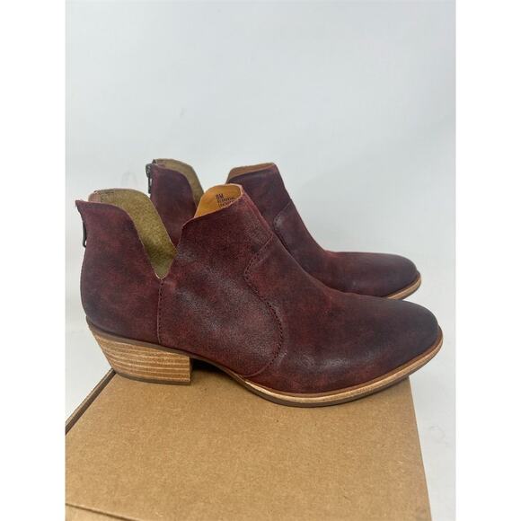 Kork-Ease Women's Skye Red Leather Ankle Boots Size 8M - Picture 6 of 12